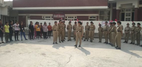 Kamla Nehru College students played Nukkad Natak