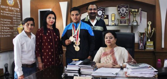 STUDENTS BAGGED MEDALS AT ALL INDIA WUSHU COMPETITION