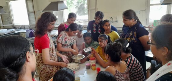 Cake Making Workshop by Home Science Dept. at KNCW