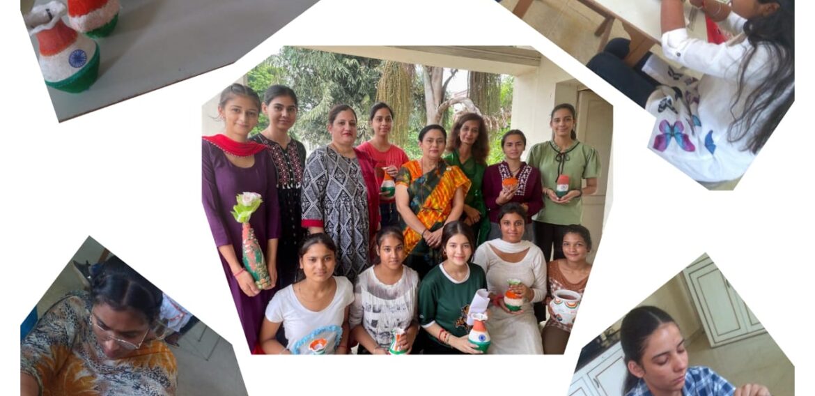 Pot Decoration Competition by Home Science dept at KNCW