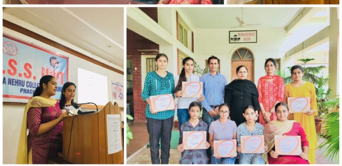 NSS day was celebrated at KNCW