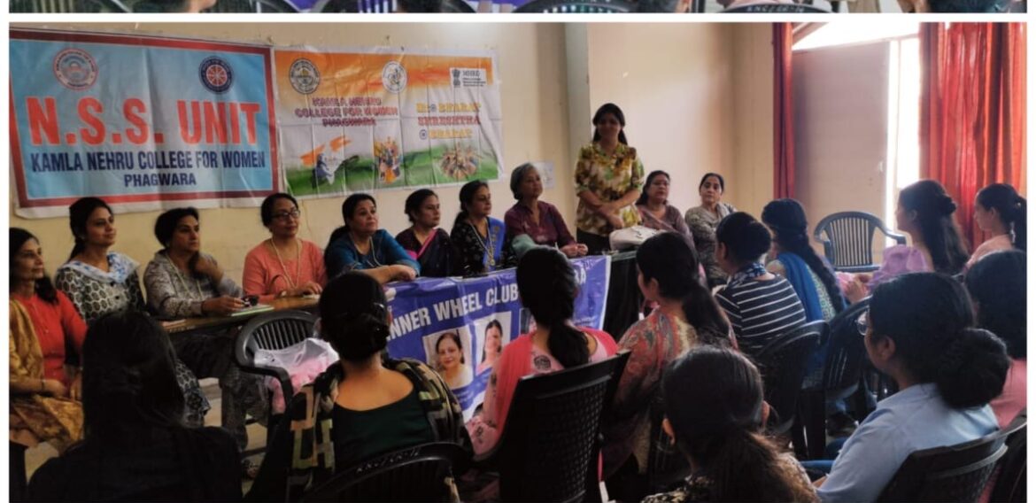 Extension Lecture on Menstrual Hygiene and distributed Sanitary Napkins at KNCW