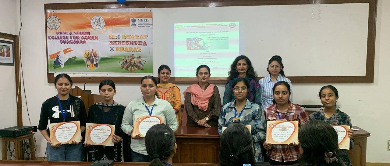 Ek Bharat Shreshtha Bharat (EBSB) club celebrated International Women’s Day
