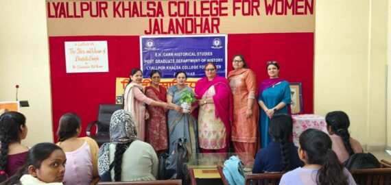 Dr. Savinder Pal Inspires Students on Bhagat Singh at Lyallpur Khalsa College For Women, Jalandhar