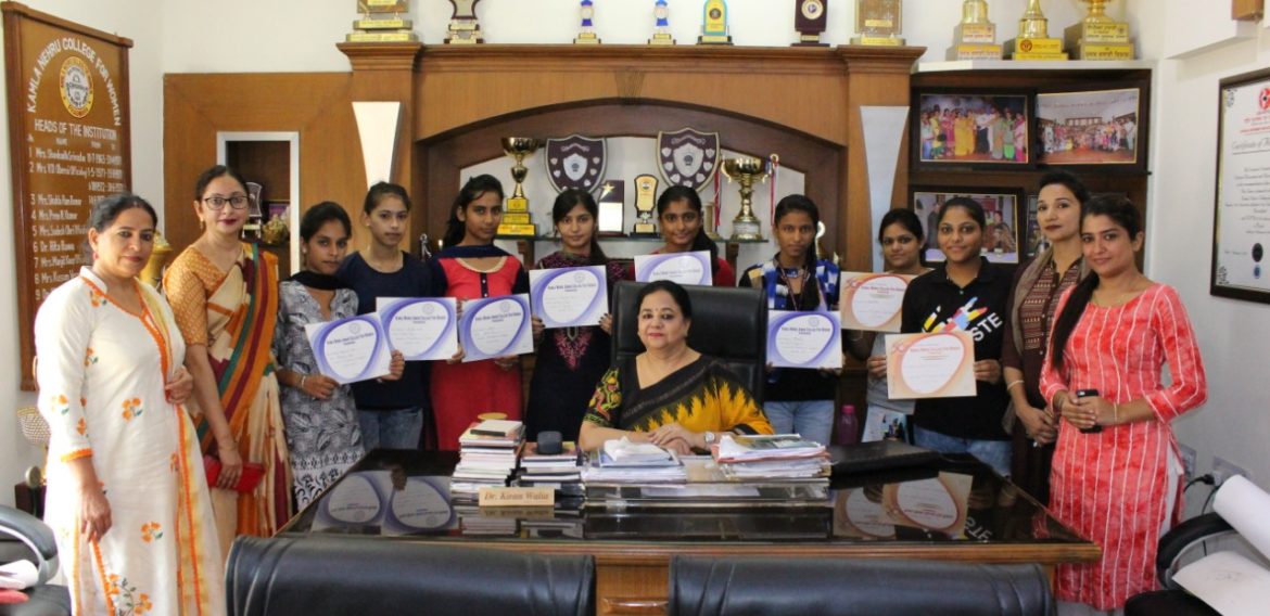 Rangoli and Poster making competitions organises at KNCW, Phagwara