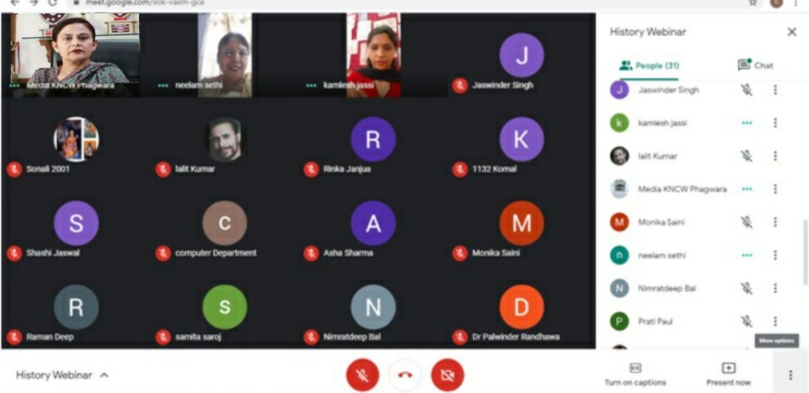 Kamla Nehru College for Women, Phagwara organised a webinar on Jallianwala Bagh Massacre to pay homage to the martyrs of freedom movement…..