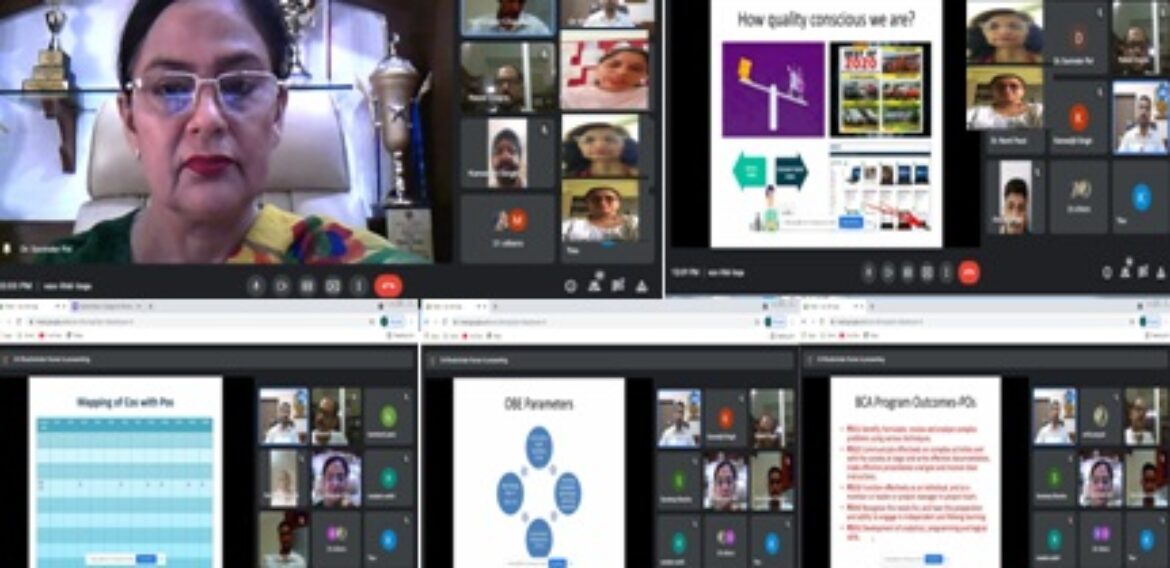 IQAC of Kamla Nehru College for Women, Phagwara organized Webinar on “Imparting Quality Education” on 12th August, 2021.