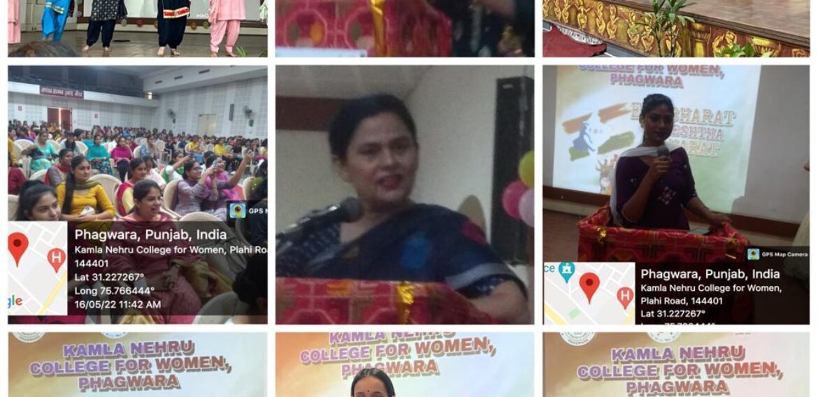 Ek Bharat Shreshth Bharat club organized a cultural programme