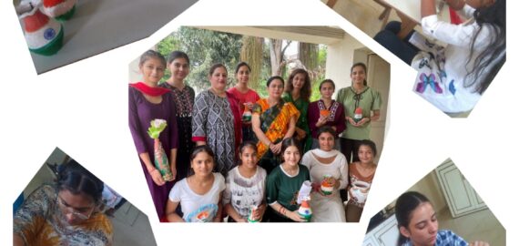 Pot Decoration Competition by Home Science dept at KNCW