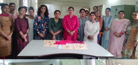 Rangoli and Phulkari competition  at KNCW Phagwara