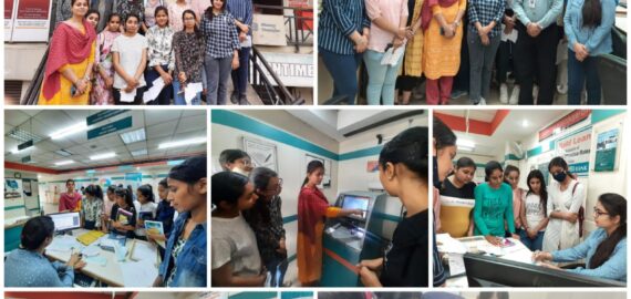 Students of the PG Department of Commerce visited IDBI Bank, Phagwara