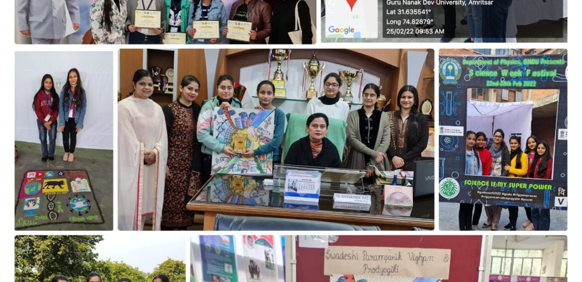 7 days Science Week festival ( 22nd-28th February, 2022) Kamla Nehru College for Women, Phagwara