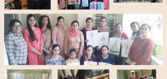 Fashion Designing dept organized sketching competition on 27th April, 2022