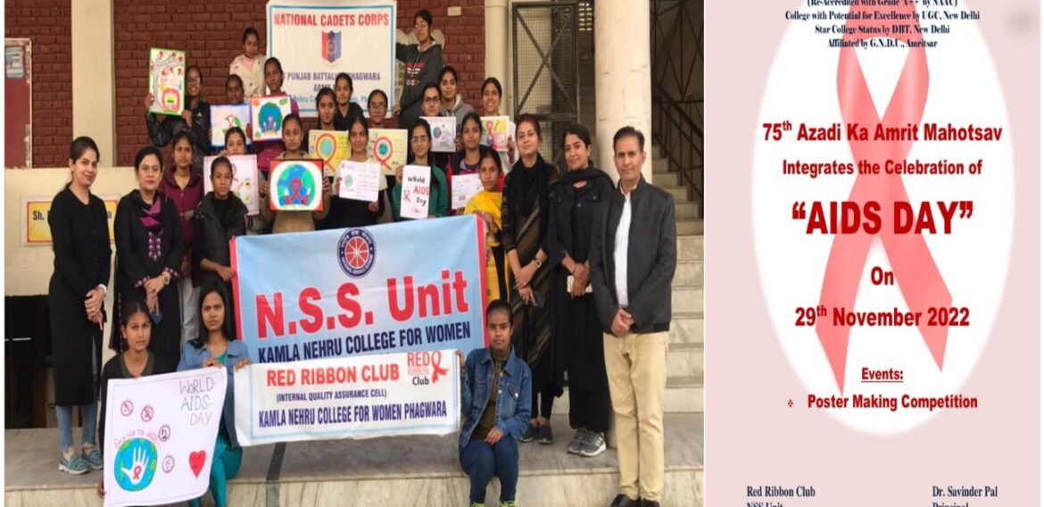 Kamla Nehru College celebrated Worlds Aids Day