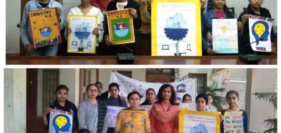 KNCW organized Poster making competition on the theme of “Future of Work”
