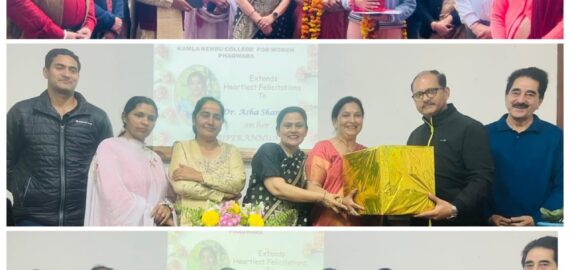 KNCW organised a send-off party in honour of Dr. Asha Sharma, Head, Department of Hindi
