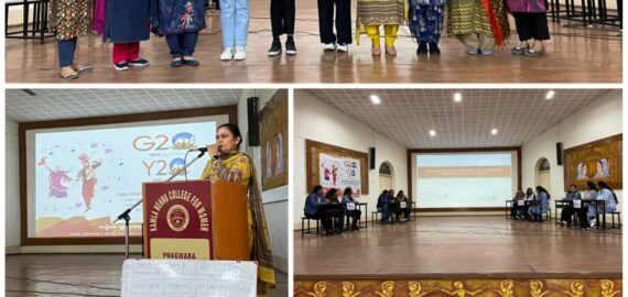 Quiz Competition organized by PG dept.of Commerce under Youth 20 consultation programme