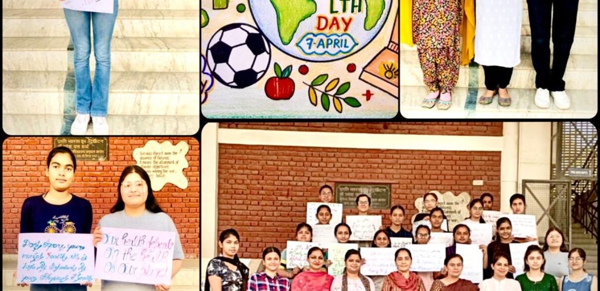 Science dept of KNCW celebrated World Health Day