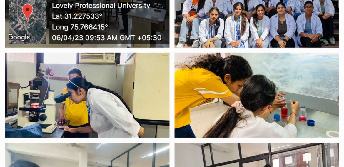 Visit to Lovely Professional University by Science dept