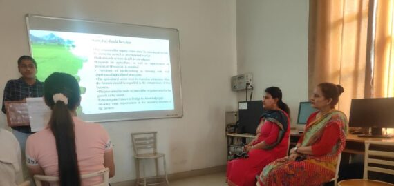 A PowerPoint Presentation Competition on the topic “Future Prospects of Agriculture in India”