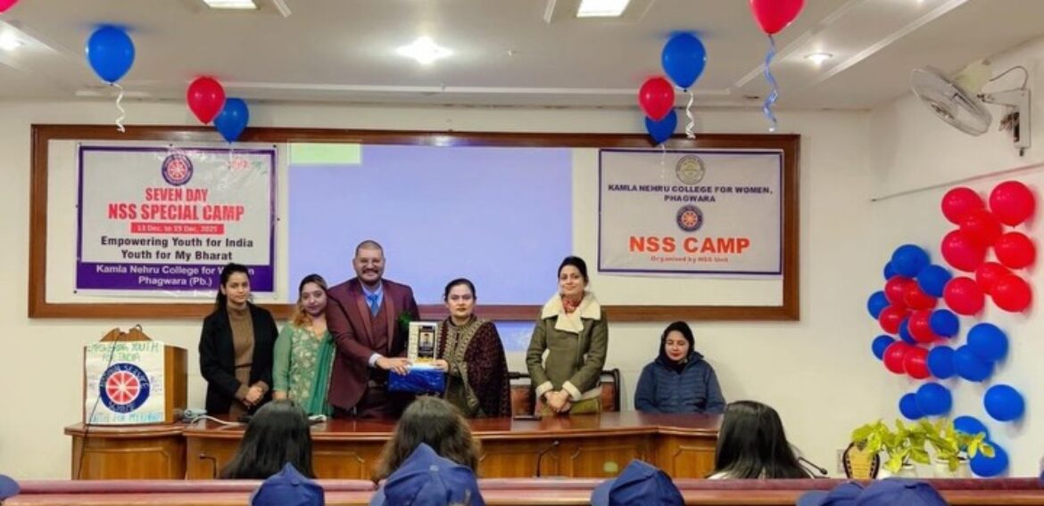 Day 4 of NSS Seven-Day Special Camp Theme: “Empowering Youth for India – Youth for My Bharat”